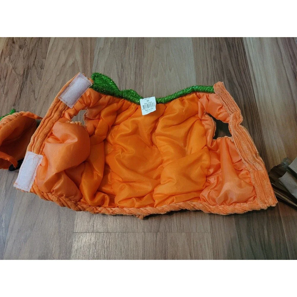 Petco XS Halloween Pumpkin Jack-O-Lantern Dog Costume Clothing NWOT